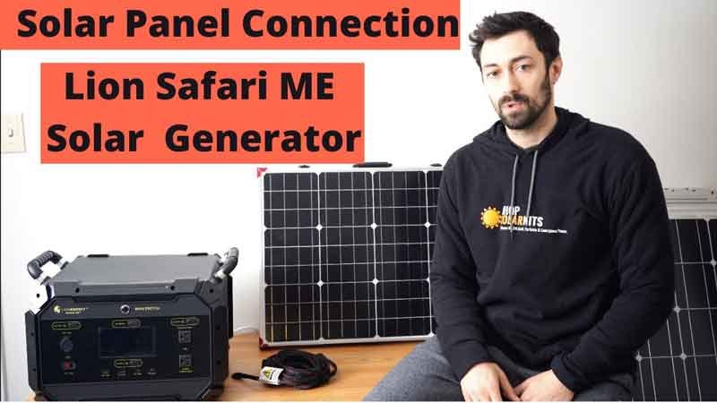 How To Connecting Solar Panels To Lion Safari ME