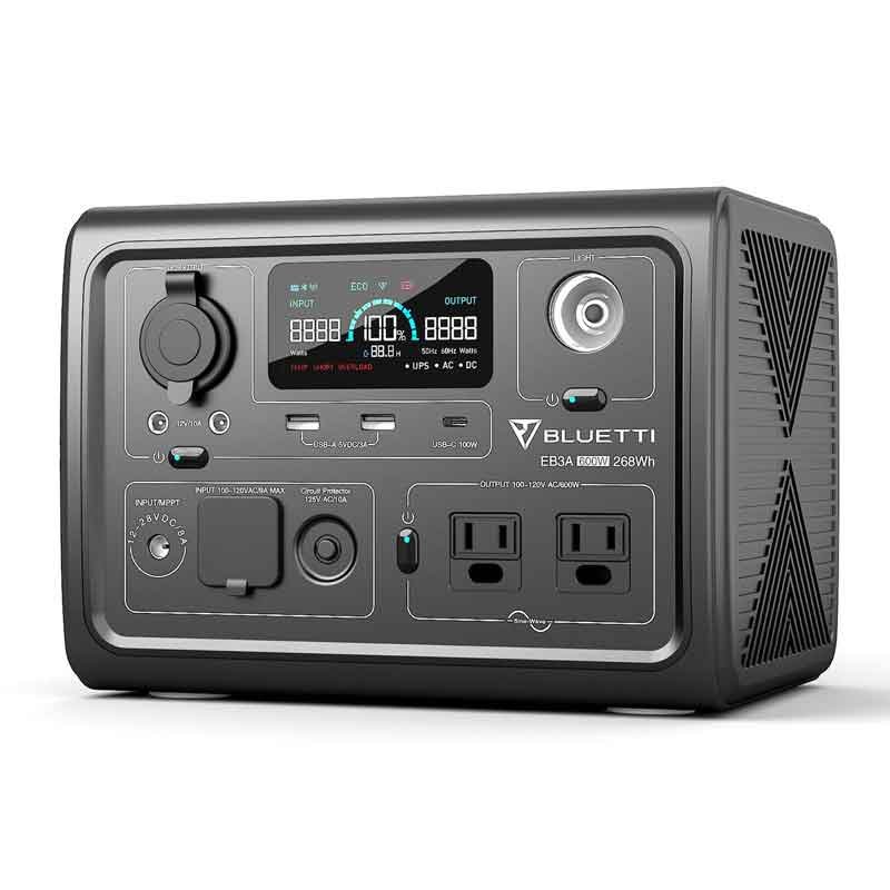 BLUETTI EB3A Portable Power Station | 600W 268Wh