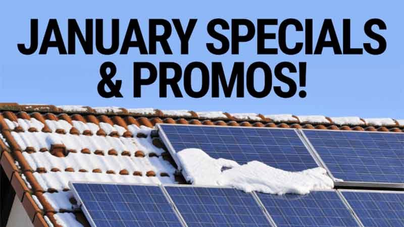 January Specials Promos