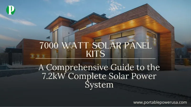 7000 Watt Solar Panel Kits